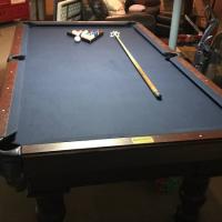 Pool Table, Chairs, Light, Ping Pong Table Top and Accessories