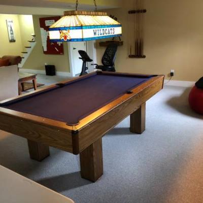 UK Pool Table & Light Combo